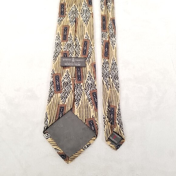Robert Talbott Studio Nordstrom Tie Hand Sewn Finest Silk Made USA 4 by 60.5 - Picture 5 of 11